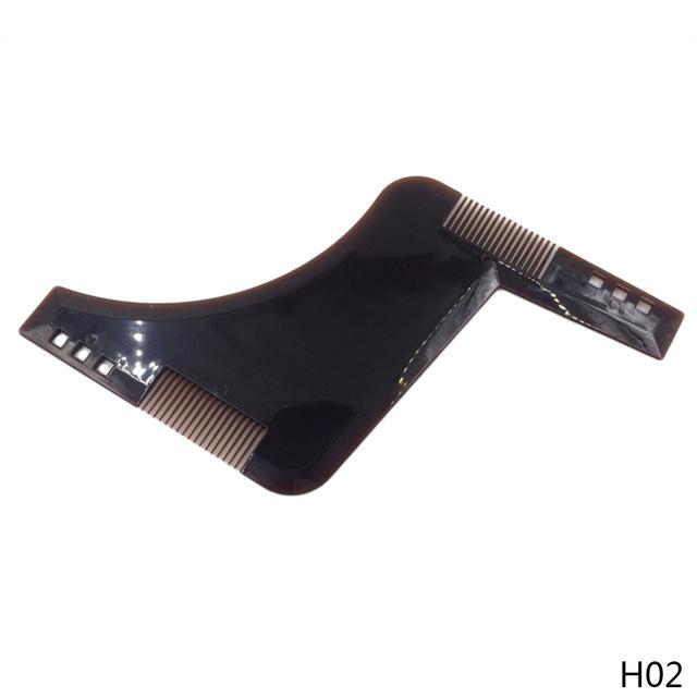 New Double-side Beard Shaping Styling Template Beard Comb Men Shaving Tools ABS Comb for Hair Beard Trim Template Combs