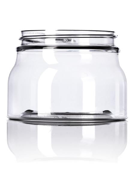 8 oz Clear PET Tuscany Jar with lid 70-400