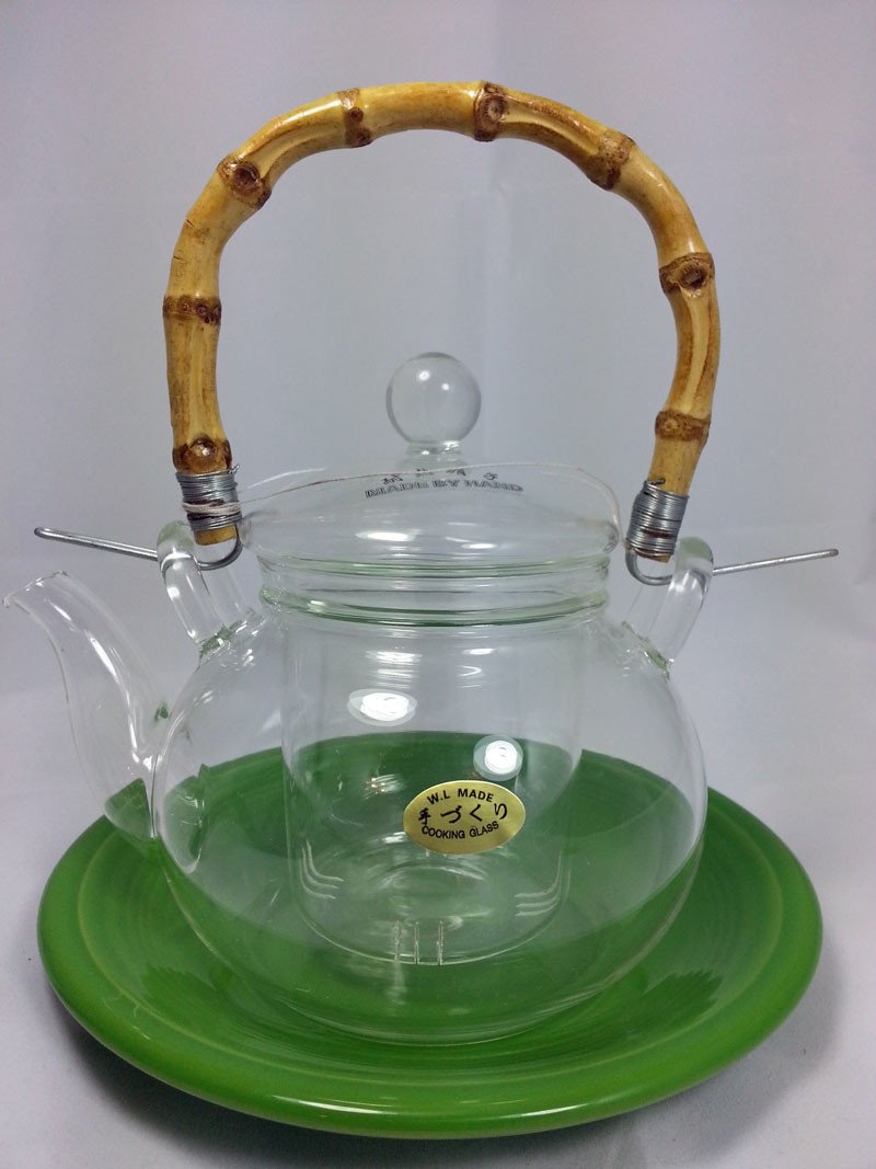 Glass Tea Pot With Bamboo Handle 600 ml