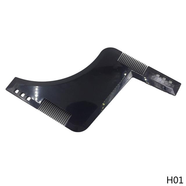 New Double-side Beard Shaping Styling Template Beard Comb Men Shaving Tools ABS Comb for Hair Beard Trim Template Combs