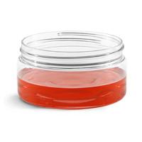 8 oz PET Clear Single Wall Jar with Lid